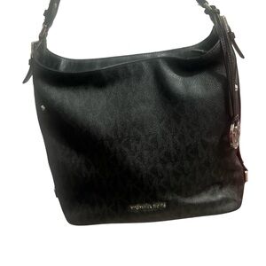Michael Kors Bedford Large Belted Leather Shoulder Bag.